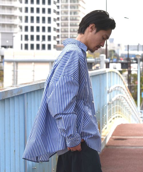 SHIPS（シップス）の「SU: ビッグ ストライプ シャツ（シャツ