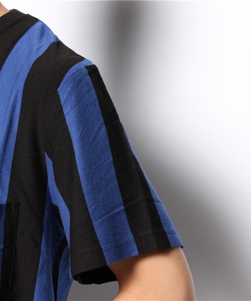 WEGO(ウィゴー)の「WEGO/ボールドストライプTシャツ(Tシャツ/カットソー・メンズ・ホワイト/ブルー・MEDIUM/LARGE)」の12枚目の写真