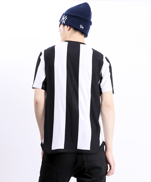 WEGO(ウィゴー)の「WEGO/ボールドストライプTシャツ(Tシャツ/カットソー・メンズ・ホワイト/ブルー・MEDIUM/LARGE)」の3枚目の写真