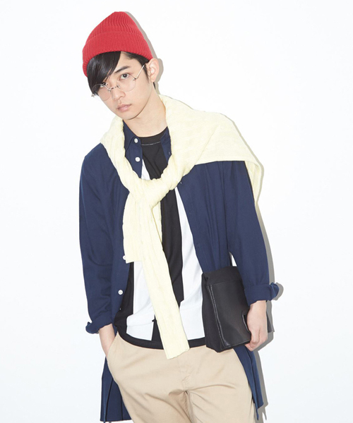 WEGO(ウィゴー)の「WEGO/ボールドストライプTシャツ(Tシャツ/カットソー・メンズ・ホワイト/ブルー・MEDIUM/LARGE)」の7枚目の写真