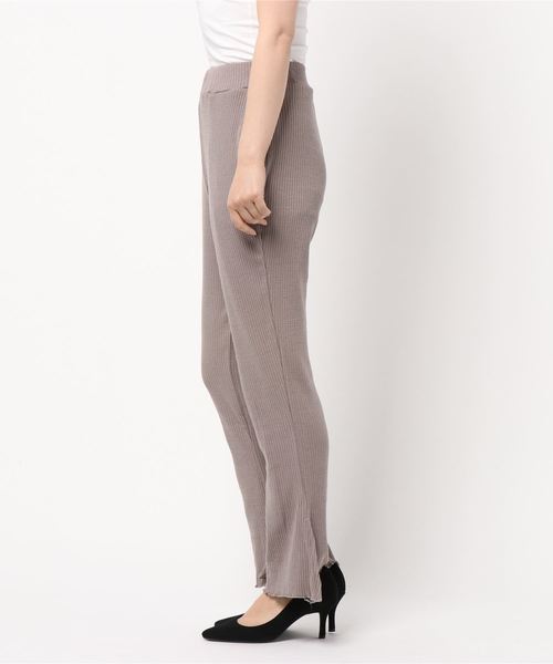 one after another NICE CLAUP（ワンアフターアナザーナイスクラップ）の「テレコフレアパンツ（その他パンツ・レディース・ベージュ/ブラウン/カーキ/アイボリー・FREE）」の5枚目の写真