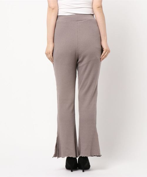 one after another NICE CLAUP（ワンアフターアナザーナイスクラップ）の「テレコフレアパンツ（その他パンツ・レディース・ベージュ/ブラウン/カーキ/アイボリー・FREE）」の6枚目の写真