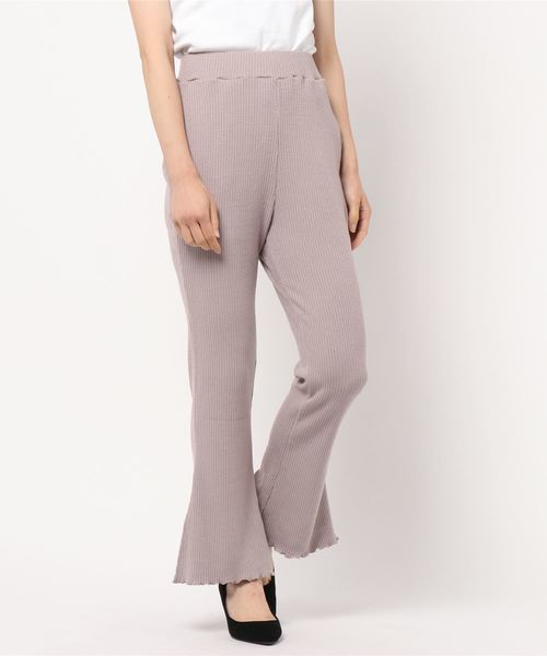 one after another NICE CLAUP（ワンアフターアナザーナイスクラップ）の「テレコフレアパンツ（その他パンツ・レディース・ベージュ/ブラウン/カーキ/アイボリー・FREE）」の19枚目の写真