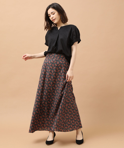 SALON adam et rope'（サロン アダム エ ロペ）の「60Sボイルローンブラウス（シャツ/ブラウス・レディース・ブラック/キャメル/グリーン・FREE）」の16枚目の写真