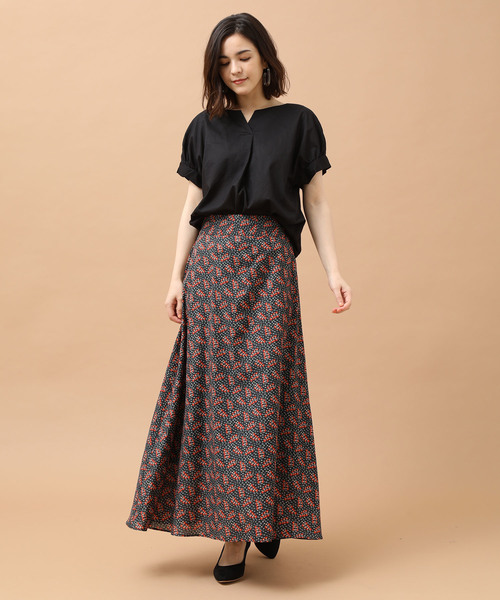 SALON adam et rope'（サロン アダム エ ロペ）の「60Sボイルローンブラウス（シャツ/ブラウス・レディース・ブラック/キャメル/グリーン・FREE）」の4枚目の写真