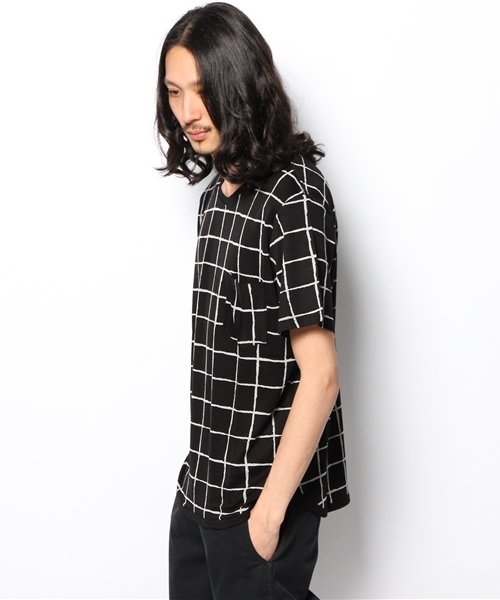 MIDWEST(ミッドウエスト)の「DISCOVERED クルーウインドペインTシャツ(Tシャツ/カットソー・メンズ・ブラック/ホワイト・3/2)」の8枚目の写真