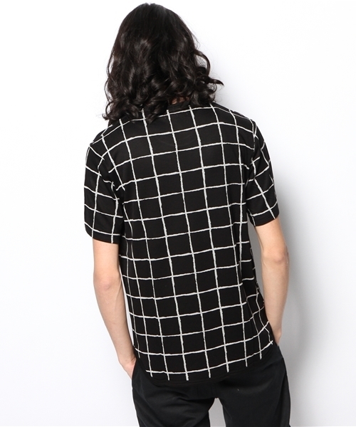 MIDWEST(ミッドウエスト)の「DISCOVERED クルーウインドペインTシャツ(Tシャツ/カットソー・メンズ・ブラック/ホワイト・3/2)」の7枚目の写真