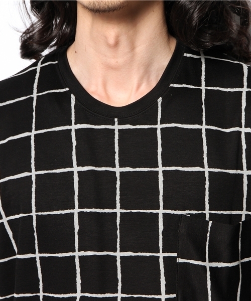 MIDWEST(ミッドウエスト)の「DISCOVERED クルーウインドペインTシャツ(Tシャツ/カットソー・メンズ・ブラック/ホワイト・3/2)」の6枚目の写真