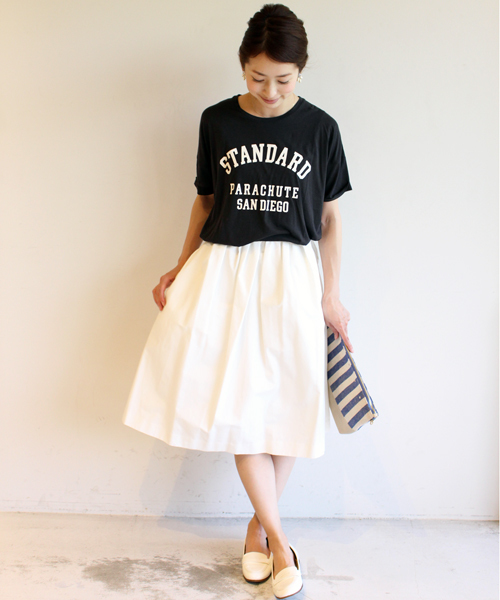 BEAUTY&YOUTH UNITED ARROWS（ビューティーアンドユースユナイテッドアローズ）の「BYTF グログランギャザースカート2 ◆（スカート・レディース・ホワイト/ライトブルー/ネイビー/ベージュ/オレンジ系その他・フリー）」の20枚目の写真