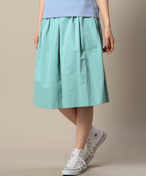 BEAUTY&YOUTH UNITED ARROWS（ビューティーアンドユースユナイテッドアローズ）の「BYTF グログランギャザースカート2 ◆（スカート・レディース・ホワイト/ライトブルー/ネイビー/ベージュ/オレンジ系その他・フリー）」の4枚目の写真