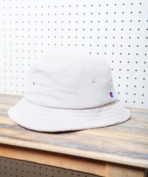 【CHAMPION/チャンピオン】フリース　スクリプトロゴ　バケットハット　ブランドロゴ　刺繍