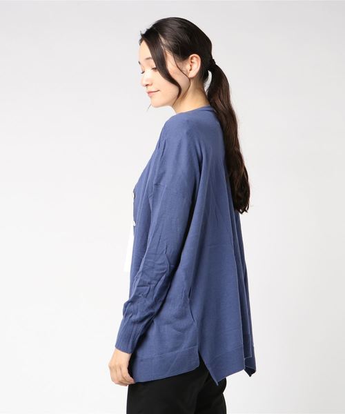 MashuKashu（マシュカシュ）の「2WAYニットカーディガン（カーディガン/ボレロ・レディース・グレー/ブルー/アイボリー・フリー）」の12枚目の写真