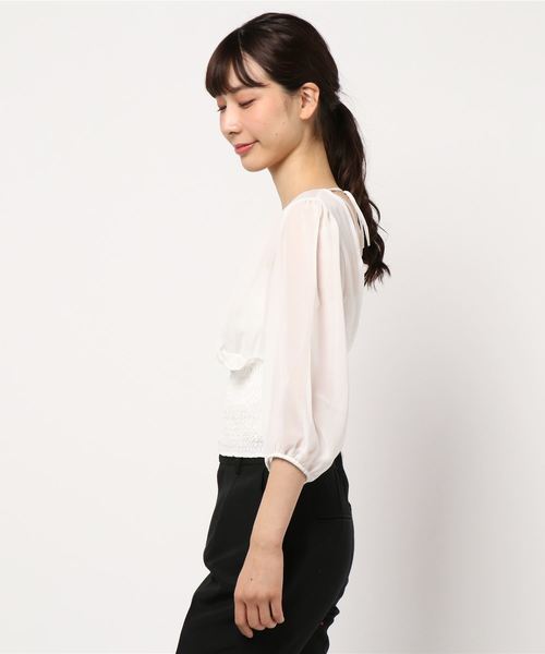 EMODA(エモダ)の「ウエストマーク AIRY トップ(Tシャツ/カットソー・レディース・ホワイト・FREE)」の3枚目の写真