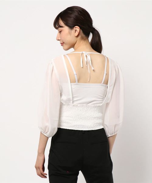 EMODA(エモダ)の「ウエストマーク AIRY トップ(Tシャツ/カットソー・レディース・ホワイト・FREE)」の2枚目の写真