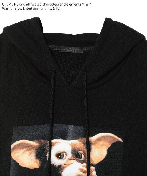 Candy Stripper（キャンディストリッパー）の「【Gremlins×Candy Stripper】GIZMO LAYERED HOODIE（パーカー・レディース・オフホワイト/ブラック/パープル・2）」の6枚目の写真
