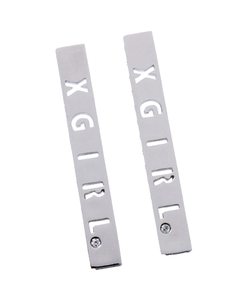 X-girl（エックスガール）の「STICK EARRINGS（ピアス（両耳用）・レディース・シルバー/ゴールド・ONE SIZE）」の2枚目の写真