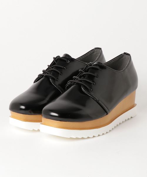 LibertyDoll（リバティードール）の「Liberty Doll / 厚底マニッシュスクエアプレーントゥシューズ(5482)（ドレスシューズ・レディース・ダークブラウン/ブラック系その他2/ガンメタ/ブラック系その他/ブラック・LL/S/M/L）」の12枚目の写真