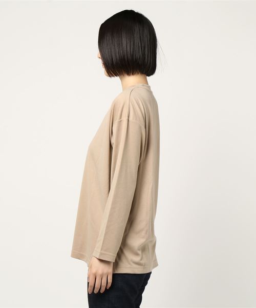 one way(ワンウェイ)の「刺繍ロゴ(Tシャツ/カットソー・レディース・ベージュ/パープル/ブラック/ホワイト・M)」の7枚目の写真