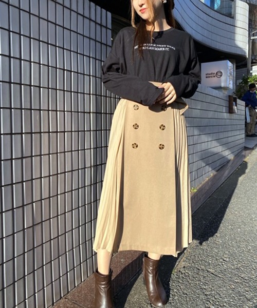 one way(ワンウェイ)の「刺繍ロゴ(Tシャツ/カットソー・レディース・ベージュ/パープル/ブラック/ホワイト・M)」の5枚目の写真