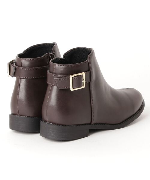 AAA+（サンエープラス）の「AAA / 美シルエットショートブーツ(3591)（ブーツ・レディース・ブラック/ダークブラウン/ブラック系その他/アイボリー・LL/SS/S/M/L/XL）」の5枚目の写真