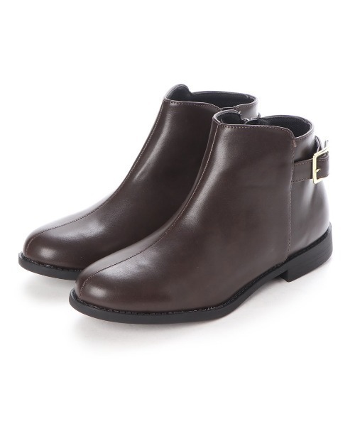 AAA+（サンエープラス）の「AAA / 美シルエットショートブーツ(3591)（ブーツ・レディース・ブラック/ダークブラウン/ブラック系その他/アイボリー・LL/SS/S/M/L/XL）」の13枚目の写真