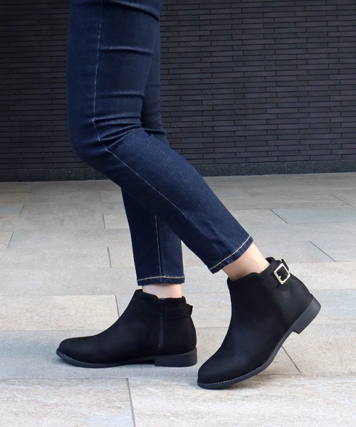 AAA+（サンエープラス）の「AAA / 美シルエットショートブーツ(3591)（ブーツ・レディース・ブラック/ダークブラウン/ブラック系その他/アイボリー・LL/SS/S/M/L/XL）」の8枚目の写真