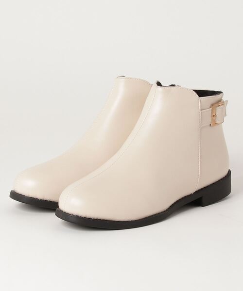 AAA+（サンエープラス）の「AAA / 美シルエットショートブーツ(3591)（ブーツ・レディース・ブラック/ダークブラウン/ブラック系その他/アイボリー・LL/SS/S/M/L/XL）」の18枚目の写真