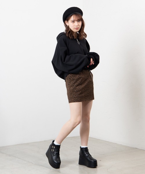 WEGO（ウィゴー）の「WEGO/カラービッグシルエットハーフジップパーカー（パーカー・レディース・パープル/ブラック/ホワイト・FREE）」の11枚目の写真