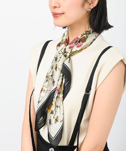 rps（アールピーエス）の「リング付きスカーフ（バンダナ/スカーフ・レディース・ブラック/ベージュ/ブラウン/グレー/ピンク/ブルー/グリーン/アイボリー/マスタード/ラベンダー/イエロー系その他・フリー）」の15枚目の写真