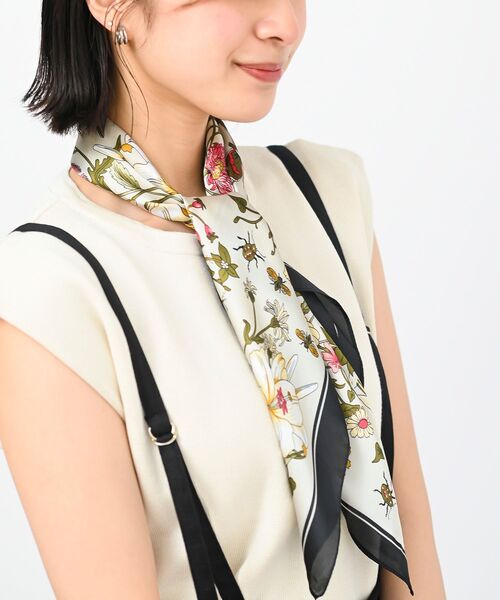 rps（アールピーエス）の「リング付きスカーフ（バンダナ/スカーフ・レディース・ブラック/ベージュ/ブラウン/グレー/ピンク/ブルー/グリーン/アイボリー/マスタード/ラベンダー/イエロー系その他・フリー）」の16枚目の写真