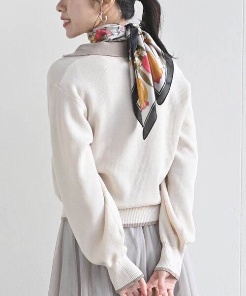 rps（アールピーエス）の「リング付きスカーフ（バンダナ/スカーフ・レディース・ブラック/ベージュ/ブラウン/グレー/ピンク/ブルー/グリーン/アイボリー/マスタード/ラベンダー/イエロー系その他・フリー）」の18枚目の写真