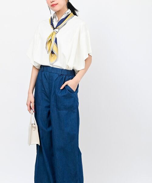 rps（アールピーエス）の「リング付きスカーフ（バンダナ/スカーフ・レディース・ブラック/ベージュ/ブラウン/グレー/ピンク/ブルー/グリーン/アイボリー/マスタード/ラベンダー/イエロー系その他・フリー）」の21枚目の写真