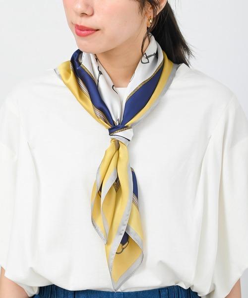 rps（アールピーエス）の「リング付きスカーフ（バンダナ/スカーフ・レディース・ブラック/ベージュ/ブラウン/グレー/ピンク/ブルー/グリーン/アイボリー/マスタード/ラベンダー/イエロー系その他・フリー）」の9枚目の写真