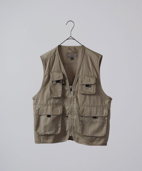 FUNALIVE（ファンアライブ）の「T/C フィッシングベスト（ベスト・メンズ・ベージュ/カーキ/チャコールグレー・M/L/XL）」の3枚目の写真