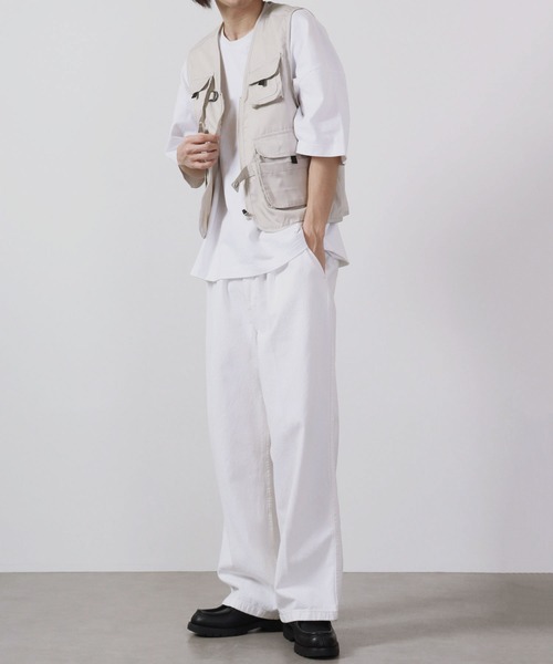 FUNALIVE（ファンアライブ）の「T/C フィッシングベスト（ベスト・メンズ・ベージュ/カーキ/チャコールグレー・M/L/XL）」の19枚目の写真