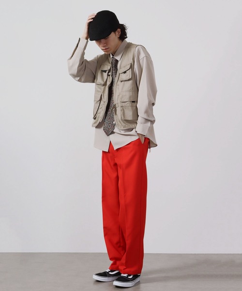 FUNALIVE（ファンアライブ）の「T/C フィッシングベスト（ベスト・メンズ・ベージュ/カーキ/チャコールグレー・M/L/XL）」の12枚目の写真