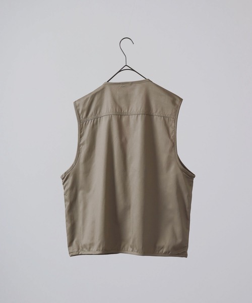 FUNALIVE（ファンアライブ）の「T/C フィッシングベスト（ベスト・メンズ・ベージュ/カーキ/チャコールグレー・M/L/XL）」の7枚目の写真