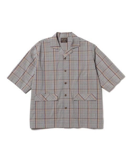 MR.OLIVE（ミスターオリーブ）の「【セットアップ対応】ソロテックス ストレッチチェック/ハーフスリーブ オーバーシャツ（シャツ/ブラウス・メンズ・ライトグリーン/ブラック・LARGE/SMALL/MEDIUM）」の9枚目の写真