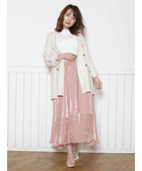 dazzlin(ダズリン)の「ベルト付ダブルジャケット【セットアップ】(テーラードジャケット・レディース・ベージュ/ブラウン/アイボリー・FREE)」の22枚目の写真