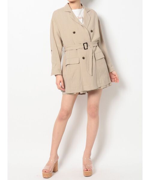 dazzlin(ダズリン)の「ベルト付ダブルジャケット【セットアップ】(テーラードジャケット・レディース・ベージュ/ブラウン/アイボリー・FREE)」の18枚目の写真