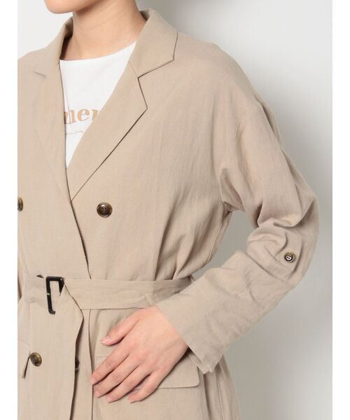 dazzlin(ダズリン)の「ベルト付ダブルジャケット【セットアップ】(テーラードジャケット・レディース・ベージュ/ブラウン/アイボリー・FREE)」の12枚目の写真
