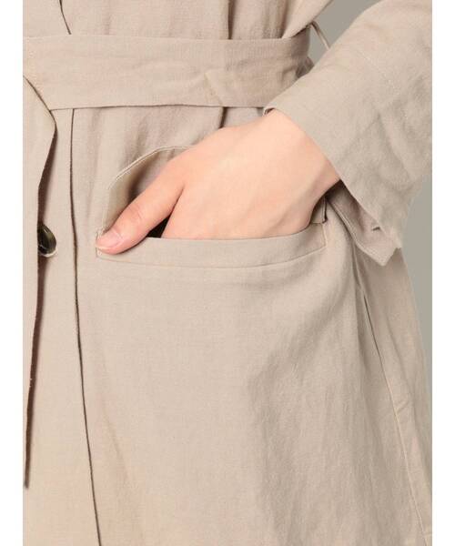dazzlin(ダズリン)の「ベルト付ダブルジャケット【セットアップ】(テーラードジャケット・レディース・ベージュ/ブラウン/アイボリー・FREE)」の11枚目の写真