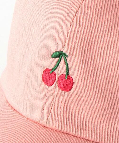 green label relaxing（グリーンレーベルリラクシング）の「GLR モチーフキャップ/ フルーツ（キャップ・キッズ・オフホワイト/ベージュ/イエロー/ライトピンク・52-54cm）」の9枚目の写真