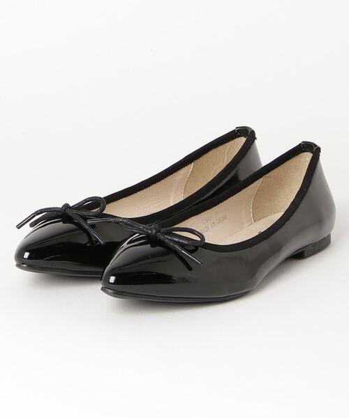 AAA+(サンエープラス)の「AAA / ポインテッドトゥフラットバレエパンプス(3540)(バレエシューズ・レディース・ブラック/ベージュ/ブラック系その他/ブラック系その他2・LL/3L/SS/S/M/L)」の8枚目の写真