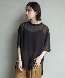 Aunt Marie's | AUNT MARIE'S ハーフスリーブシアートップス(Tシャツ/カットソー)