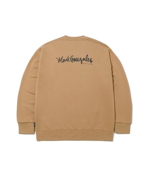 Mark Gonzales(マーク・ゴンザレス)の「『MARK GONZALES/マークゴンザレス』M/G SMALL SIGN LOGO CREWNECK/スモールサインロゴクルーネック/スウェット/トレーナー(スウェット・メンズ・グレー/ベージュ/ブラック/パープル・M)」の11枚目の写真