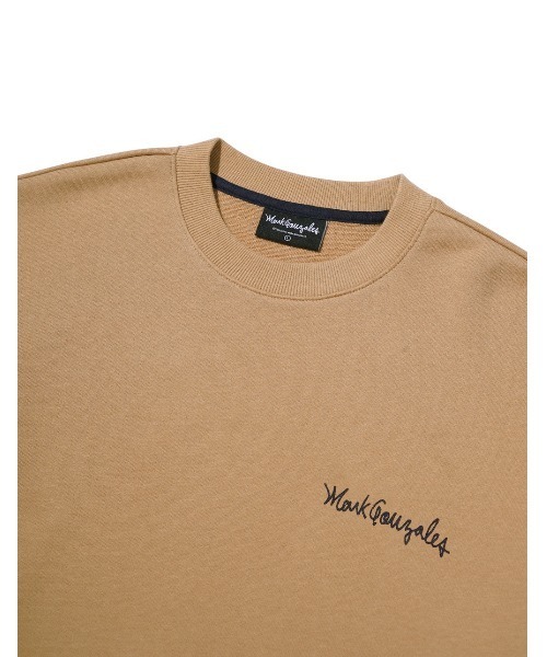 Mark Gonzales(マーク・ゴンザレス)の「『MARK GONZALES/マークゴンザレス』M/G SMALL SIGN LOGO CREWNECK/スモールサインロゴクルーネック/スウェット/トレーナー(スウェット・メンズ・グレー/ベージュ/ブラック/パープル・M)」の12枚目の写真