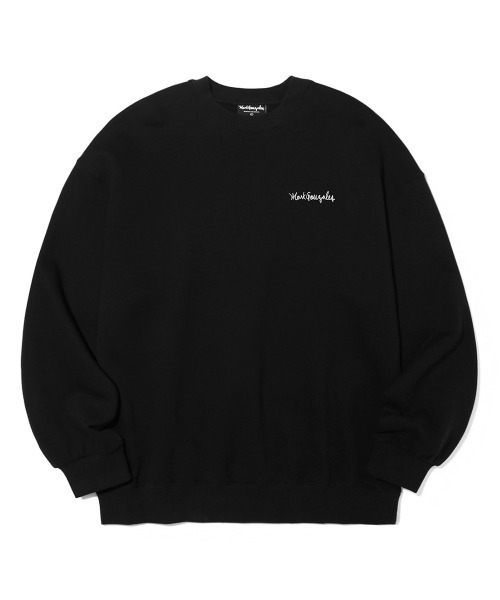 Mark Gonzales(マーク・ゴンザレス)の「『MARK GONZALES/マークゴンザレス』M/G SMALL SIGN LOGO CREWNECK/スモールサインロゴクルーネック/スウェット/トレーナー(スウェット・メンズ・グレー/ベージュ/ブラック/パープル・M)」の5枚目の写真