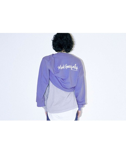 Mark Gonzales(マーク・ゴンザレス)の「『MARK GONZALES/マークゴンザレス』M/G SMALL SIGN LOGO CREWNECK/スモールサインロゴクルーネック/スウェット/トレーナー(スウェット・メンズ・グレー/ベージュ/ブラック/パープル・M)」の20枚目の写真