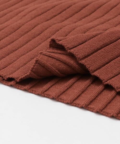 LAATO（ラート）の「LAYERED KNIT CAMISOLE（キャミソール・レディース・グレー/オフホワイト/オレンジ・FREE）」の13枚目の写真